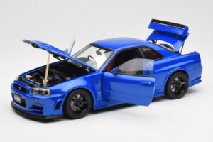 Nissan Skyline GT-R R34 NISMO Z-Tune Bayside Kék AUTOart 1:18 77354 Kompozit – 2. kép a 8-ből