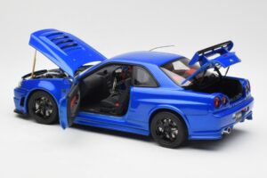 Nissan Skyline GT-R R34 NISMO Z-Tune Bayside Kék AUTOart 1:18 77354 Kompozit – 5. kép a 8-ből