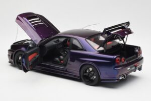 Nissan Skyline GT-R R34 NISMO Z-Tune Midnight Lila III AUTOart 1:18 77464 Kompozit – 5. kép a 8-ből