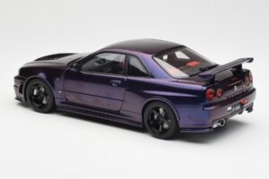 Nissan Skyline GT-R R34 NISMO Z-Tune Midnight Lila III AUTOart 1:18 77464 Kompozit – 7. kép a 8-ből