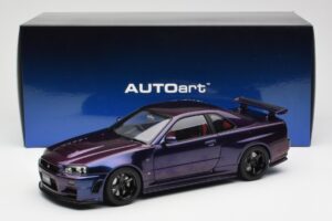 Nissan Skyline GT-R R34 NISMO Z-Tune Midnight Lila III AUTOart 1:18 77464 Kompozit – 8. kép a 8-ből