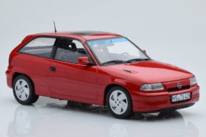 Opel Astra F GSi Piros Norev 1:18 183672 Fém – 4. kép a 6-ből