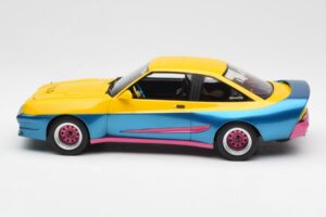 Opel Manta Sárga Kék BoS Models 1:18 BOS279 Fém – 3. kép a 6-ből