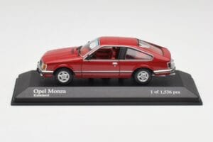 Opel Monza A Piros Minichamps 1:43 400045121 Fém