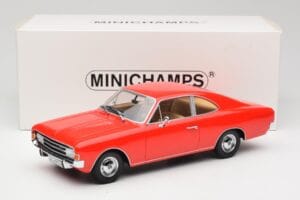 Opel Rekord C Coupe Piros Minichamps 1:18 107047020 Gyanta – 6. kép a 6-ből