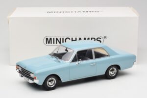 Opel Rekord C Világoskék Minichamps 1:18 107047002 Fém – 6. kép a 6-ből