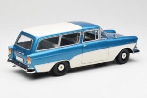 Opel Rekord P1 Caravan Kék Metál Minichamps 1:18 180043210 Fém – 3. kép a 8-ből