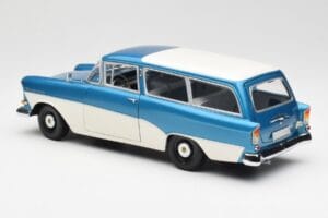 Opel Rekord P1 Caravan Kék Metál Minichamps 1:18 180043210 Fém – 7. kép a 8-ből