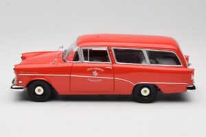 Opel Rekord P1 Caravan Feuerwehr Neuenkirchen Minichamps 1:18 180043291 Fém – 4. kép a 8-ből