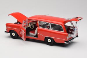 Opel Rekord P1 Caravan Feuerwehr Neuenkirchen Minichamps 1:18 180043291 Fém – 5. kép a 8-ből