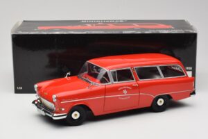Opel Rekord P1 Caravan Feuerwehr Neuenkirchen Minichamps 1:18 180043291 Fém – 8. kép a 8-ből
