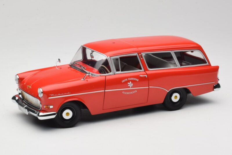 Opel Rekord P1 Caravan Feuerwehr Neuenkirchen Minichamps 1:18 180043291 Fém