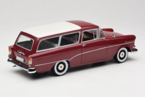 Opel Rekord P1 Caravan Piros Minichamps 1:18 180043211 Fém – 3. kép a 8-ből