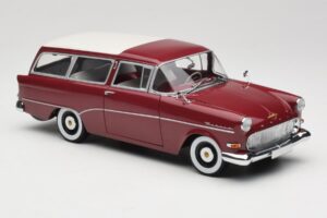 Opel Rekord P1 Caravan Piros Minichamps 1:18 180043211 Fém – 6. kép a 8-ből