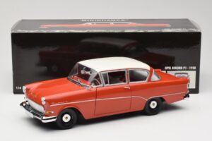 Opel Rekord P1 Piros Minichamps 1:18 180043201 Fém – 8. kép a 8-ből