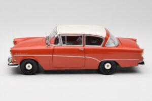 Opel Rekord P1 Piros Minichamps 1:18 180043201 Fém – 4. kép a 8-ből