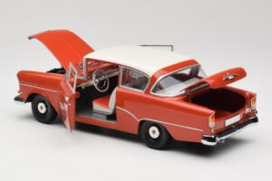 Opel Rekord P1 Piros Minichamps 1:18 180043201 Fém – 5. kép a 8-ből