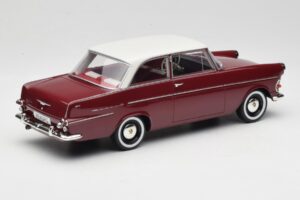 Opel Rekord P2 Sötétpiros & Fehér BoS Models 1:18 BOS415 Gyanta – 2. kép a 6-ből