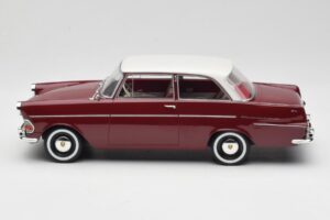 Opel Rekord P2 Sötétpiros & Fehér BoS Models 1:18 BOS415 Gyanta – 3. kép a 6-ből
