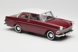 Opel Rekord P2 Sötétpiros & Fehér BoS Models 1:18 BOS415 Gyanta – 4. kép a 6-ből