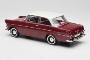 Opel Rekord P2 Sötétpiros & Fehér BoS Models 1:18 BOS415 Gyanta – 5. kép a 6-ből
