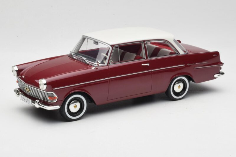 Opel Rekord P2 Sötétpiros & Fehér BoS Models 1:18 BOS415 Gyanta