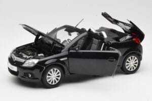 Opel Tigra TwinTop B Fekete Norev 1:18 183600 Fém – 2. kép a 8-ből
