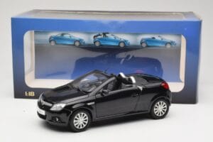 Opel Tigra TwinTop B Fekete Norev 1:18 183600 Fém – 8. kép a 8-ből