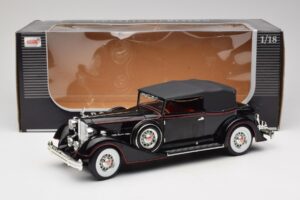 Packard Kabrió Fekete Anson 1:18 30397 Fém – 8. kép a 8-ből