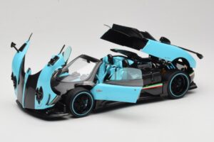 Pagani Zonda Uno Carbon Világoskék Almost Real 1:18 850630001 Fém – 2. kép a 8-ből