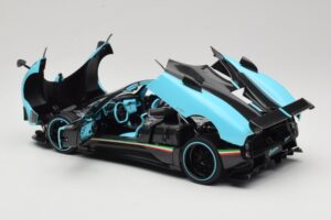 Pagani Zonda Uno Carbon Világoskék Almost Real 1:18 850630001 Fém – 5. kép a 8-ből