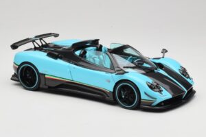 Pagani Zonda Uno Carbon Világoskék Almost Real 1:18 850630001 Fém – 6. kép a 8-ből