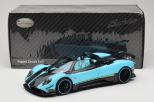 Pagani Zonda Uno Carbon Világoskék Almost Real 1:18 850630001 Fém – 8. kép a 8-ből