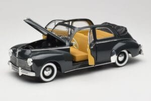 Peugeot 203 Kabrió Fekete Solido 1:18 8156 Fém – 2. kép a 8-ből