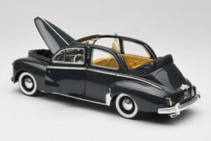 Peugeot 203 Kabrió Fekete Solido 1:18 8156 Fém – 5. kép a 8-ből
