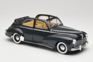 Peugeot 203 Kabrió Fekete Solido 1:18 8156 Fém – 6. kép a 8-ből