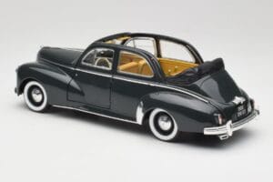 Peugeot 203 Kabrió Fekete Solido 1:18 8156 Fém – 7. kép a 8-ből