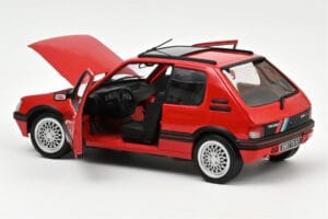 Peugeot 205 GTi 1.9 PTS Deco Vallelunga Piros Norev 1:18 184846 Fém – 2. kép a 3-ből