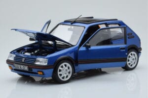 Peugeot 205 GTi 1.9 Tetőablakkal Miami Kék Norev 1:18 184844 Fém – 2. kép a 8-ből