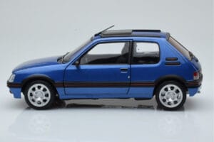 Peugeot 205 GTi 1.9 Tetőablakkal Miami Kék Norev 1:18 184844 Fém – 4. kép a 8-ből