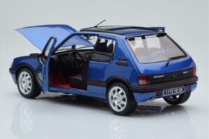 Peugeot 205 GTi 1.9 Tetőablakkal Miami Kék Norev 1:18 184844 Fém – 5. kép a 8-ből