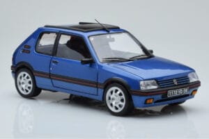 Peugeot 205 GTi 1.9 Tetőablakkal Miami Kék Norev 1:18 184844 Fém – 6. kép a 8-ből