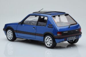 Peugeot 205 GTi 1.9 Tetőablakkal Miami Kék Norev 1:18 184844 Fém – 7. kép a 8-ből