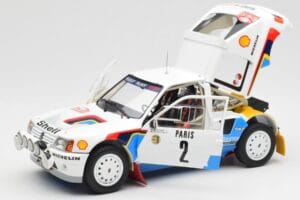 Peugeot 205 T16 #2 A. Vatanen / T. Harryman Rally Monte Carlo 1985 Norev 1:18 184864 Fém – 2. kép a 8-ből