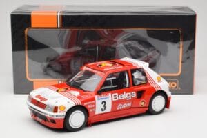 Peugeot 205 T16 #3 B. Darniche / A. Mahe Rally Ypres 1985 IXO 1:18 18RMC135 Fém – 6. kép a 6-ből
