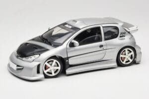 Peugeot 206 MTK Ezüst Solido 1:18 1817 Fém