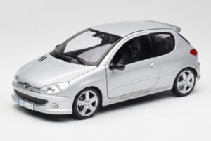 Peugeot 206 RC Aluminium Ezüst Norev 1:18 184726 Fém