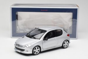 Peugeot 206 RC Aluminium Ezüst Norev 1:18 184726 Fém – 8. kép a 8-ből