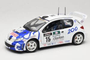 Peugeot 206 WRC #15 G. Panizzi / H. Panizzi WRC 1999 Solido 1:18 9016 Fém