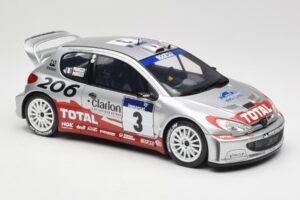 Peugeot 206 WRC #3 G. Panizzi / H. Panizzi Rally Tour de Corse 2002 Otto 1:18 OT1085 Gyanta – 4. kép a 6-ből
